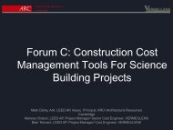 Forum C: Construction Cost Management Tools For ... - Tradeline, Inc.