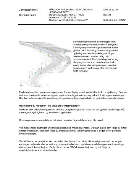 hÃ¥ndbok digital planlegging i jernbaneverket - BA-Nettverket