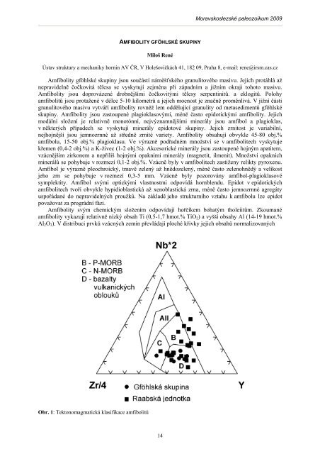 MORAVSKOSLEZSKÃ PALEOZOIKUM 2009 - Katedra geologie UP