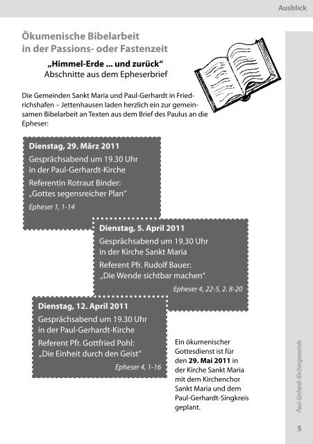 1-2011 - Paul-Gerhardt-Kirchengemeinde - Friedrichshafen