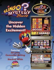 Slingo Mystery Bonus Sell Sheet - AC Coin And Slot