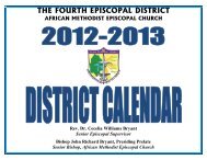 THE FOURTH EPISCOPAL DISTRICT