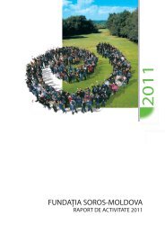 Raport de activitate pentru anul 2011(PDF) - Soros Foundation ...