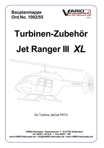 Turbinen-Zubehör Jet Ranger III XL - Vario Helicopter
