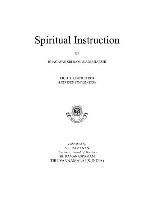 Spiritual Instruction - Enlightened Beings