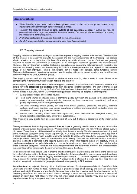 Protocols for field and laboratory rodent studies - HAL