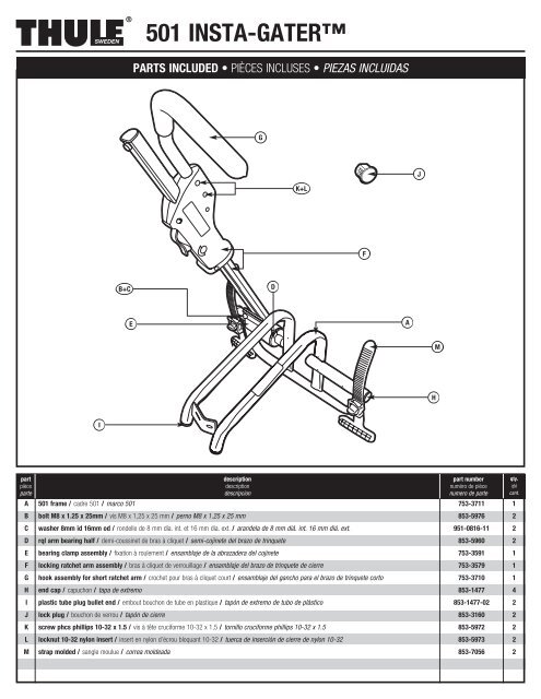 501 INSTA-GATERâ¢ - Thule