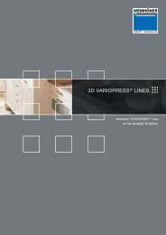 3D VARIOPRESS® LINES - Wemhöner Surface Technologies