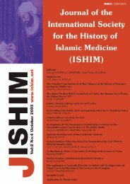 Islamic Medicine History and Current Practice - International Society ...