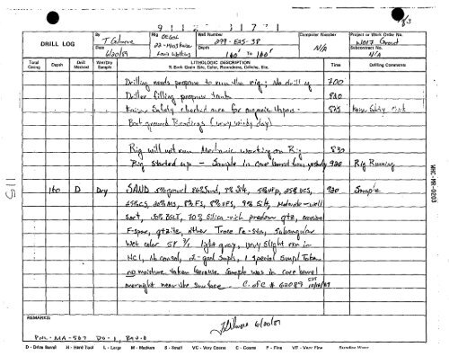 Grout Treatment Facility Borehole Summary Report ... - Hanford Site