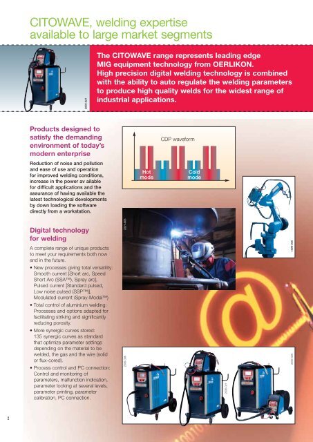 CITOWAVE - Oerlikon, the expert for industrial welding