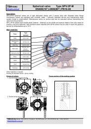 Spherical valve Type SPV-2P-M DN400(16â)-2000(80â) PN16-40
