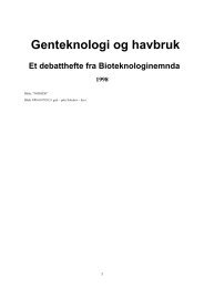 Genteknologi og havbruk - Bioteknologinemnda