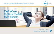 Dell Wyse X class mobile thin clients. - Arcy Solutions, Inc.