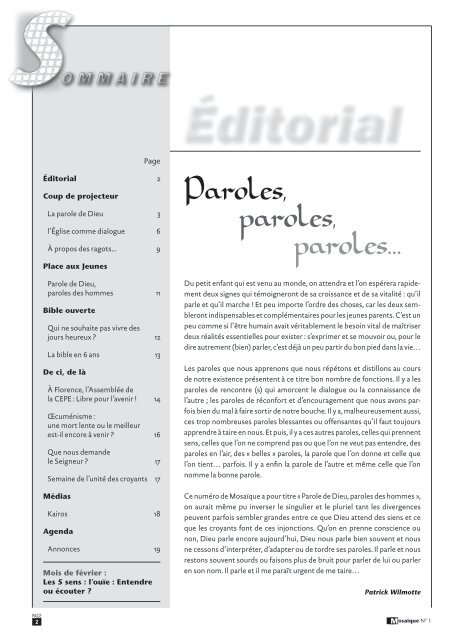 Lire le numÃ©ro (PDF) - EPUB