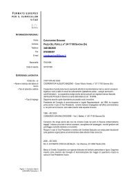 CV formato europeo nanni - Comune di Savona