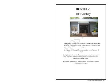 HOSTEL-1 IIT Bombay - Gymkhana