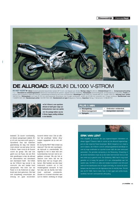 Download de volledige multitest van de Aprilia RSV Mille ... - Promotor