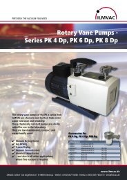 Rotary Vane Pumps - Series PK 4 Dp, PK 6 Dp, PK 8 Dp