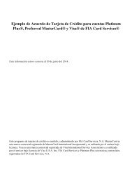 Ejemplo de Acuerdo de Tarjeta de CrÃ©dito para cuentas Platinum ...