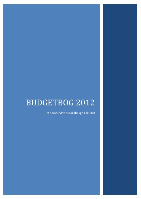 Budgetbog 2012 - Det Samfundsvidenskabelige Fakultet - Aalborg ...