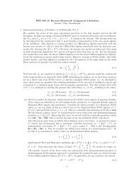 PHY 250 (P. Horava) Homework Assignment 3 Solutions Grader ...