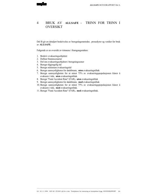 Allsafe hovedrapport del A.pdf | Microsoft Word - Cowi