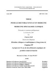 THESE POUR LE DOCTORAT D'ETAT EN MEDECINE MEDECINE ...