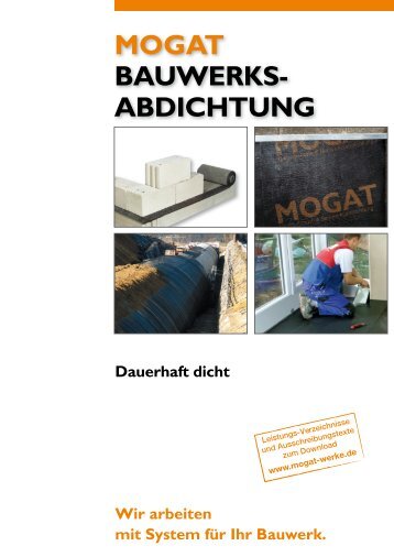 MOGAT BAUWERKS- ABDICHTUNG - Mogat Werke