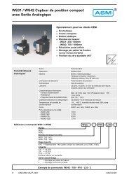 WS31 / WS42 Capteur de position compact avec Sortie Analogique