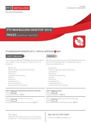 PtV maP&guide desktoP 2012: