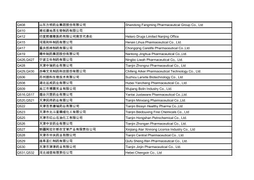 展位号展商名称 - 国药励展展览有限责任公司