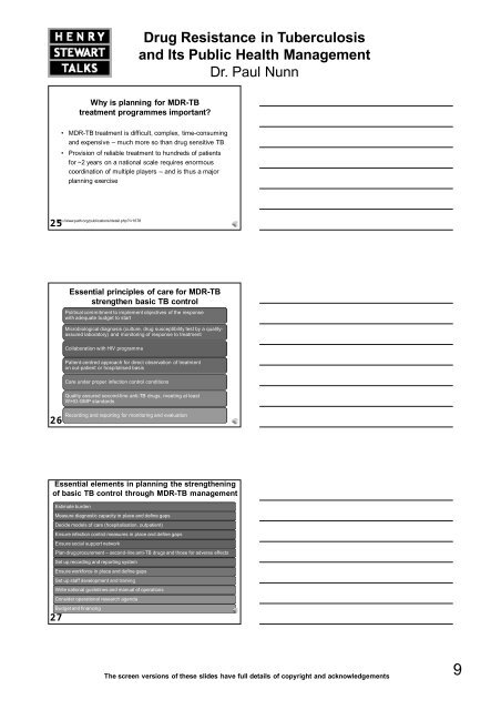 Drug Resistance in Tuberculosis and Its Public Health Management ...