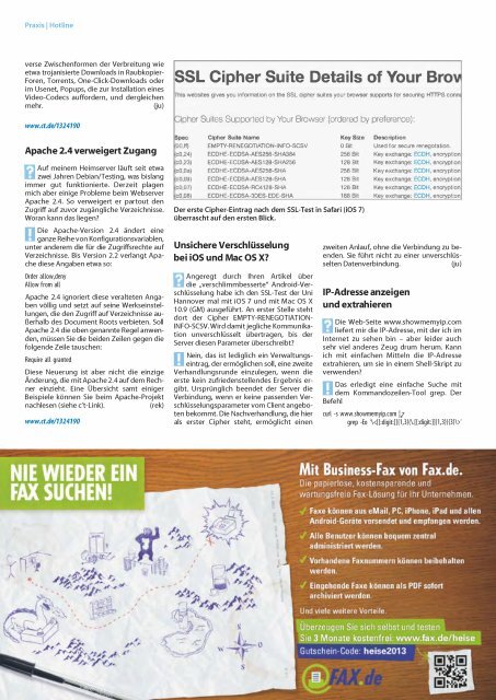 c't magazin fÃ¼r computer technik 24/2013 - since