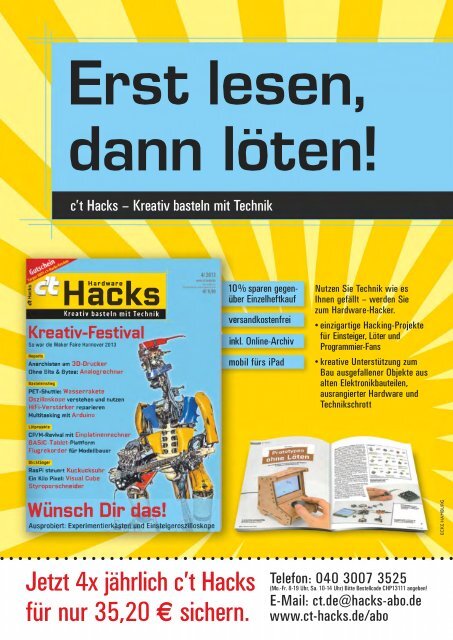 c't magazin fÃ¼r computer technik 24/2013 - since