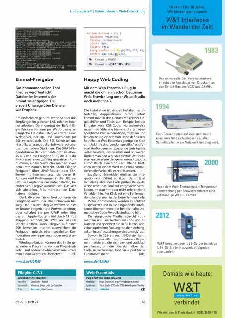 c't magazin fÃ¼r computer technik 24/2013 - since