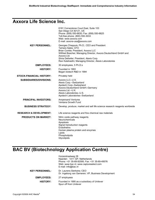 BioWorld® - Medical Device Daily