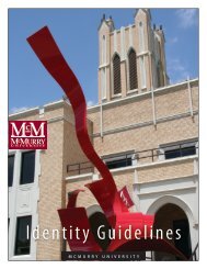 Logo Standardization Guidelines - McMurry University