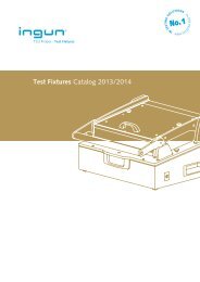 Ingun Test Fixtures Catalog 2013/2014 - INGUN PrÃ¼fmittelbau GmbH