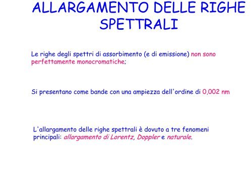 spettrofotometria di assorbimento atomico - Dipartimento di Chimica