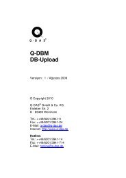 Q-DBM DB-Upload - Q-DAS