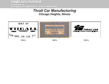 Thrall Car Manufacturing Chicago Heights, Illinois