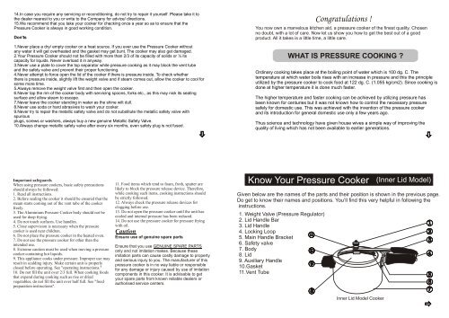 User manual and frequently asked questions COCOTTE-MINUTE P0531731