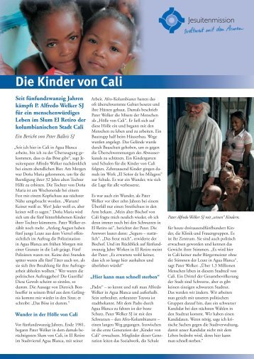 Die Kinder von Cali - Jesuitenmission