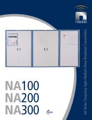 NA300, 300 kW AM Transmitter - Nautel