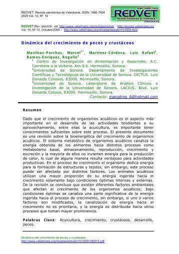 DinÃ¡mica del crecimiento de peces y crustÃ¡ceos - Veterinaria.org
