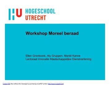 Workshop Moreel beraad