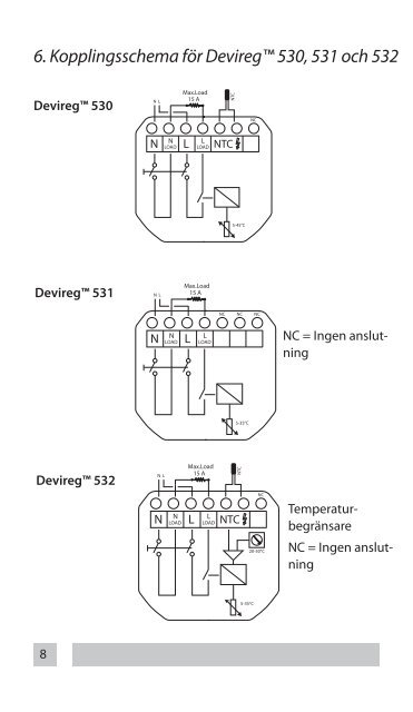 Deviregâ¢ 530, 531, och 532 Installationsanvisning - Elnu.se