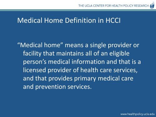 UCLA PowerPoint Presentation - Blue Shield of California Foundation