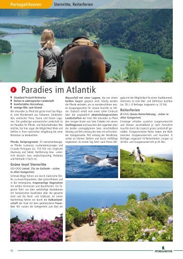 Paradies im Atlantik - Pferd & Reiter